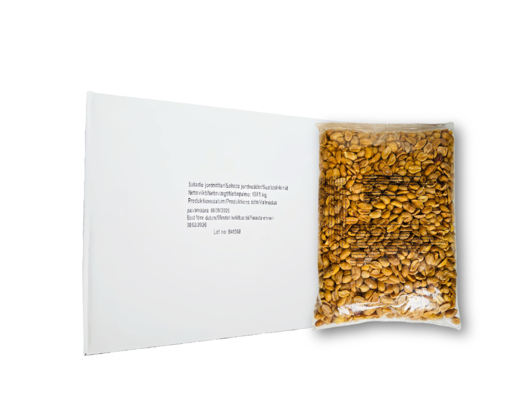 Jordnötter Saltad 10x1kg Naturens Energi Nederländerna