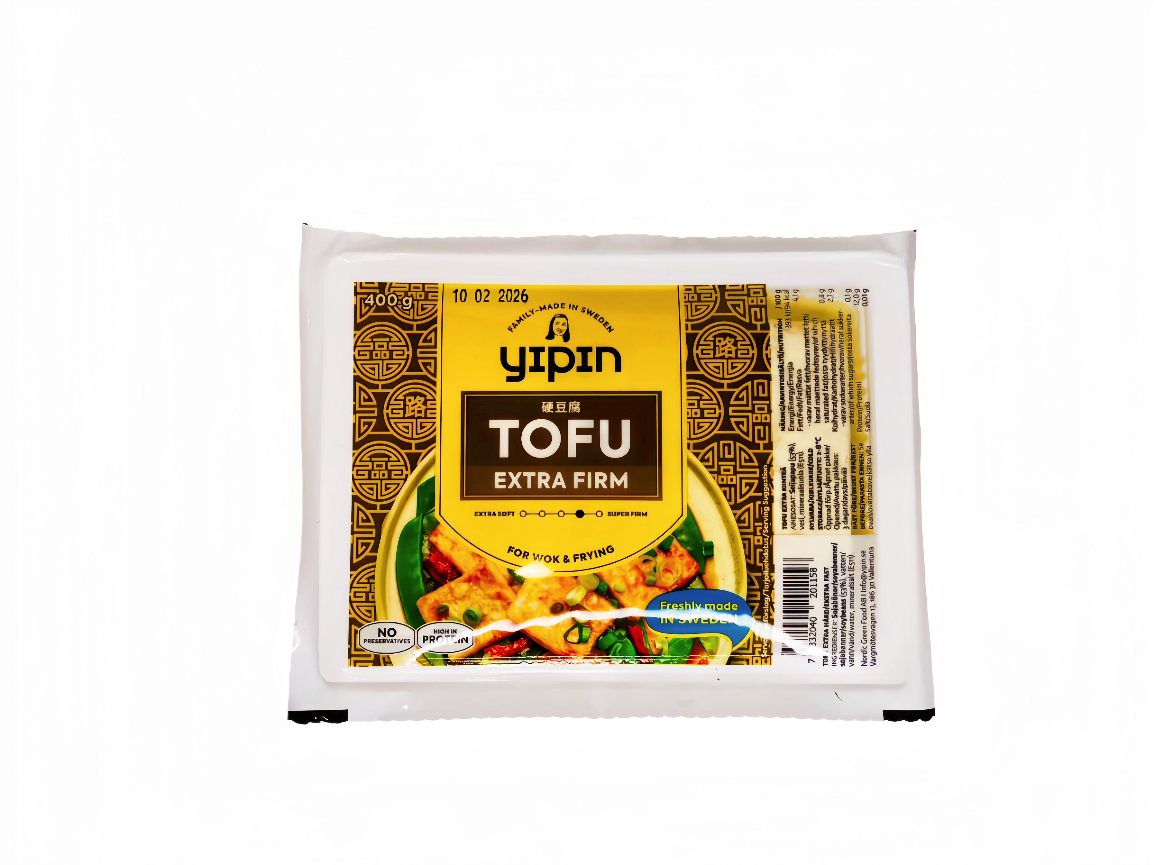 Tofu Extra Hård 1x400g YiPin Sverige