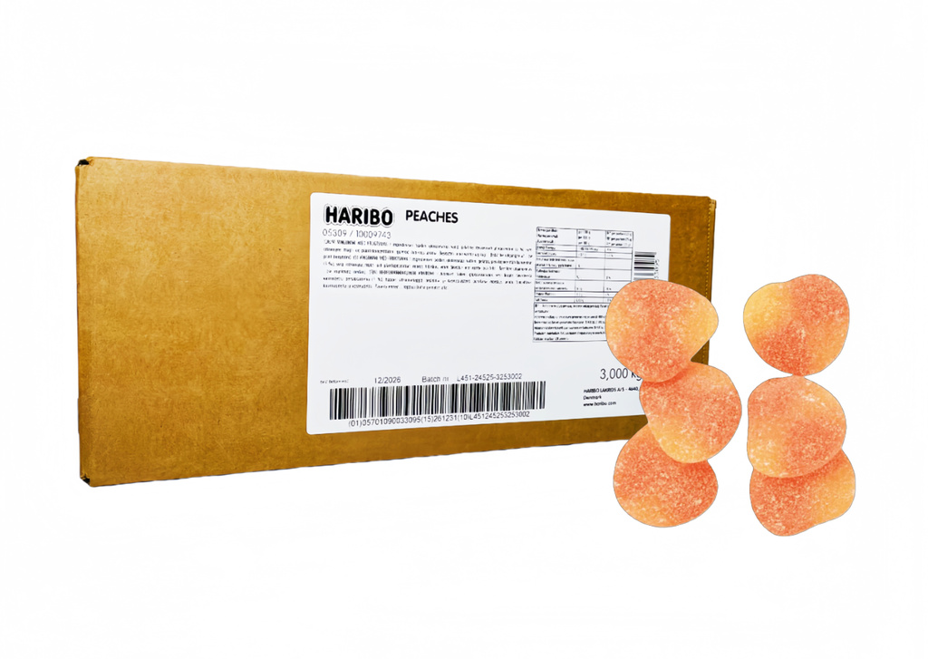 Godis Peaches 3kg Haribo