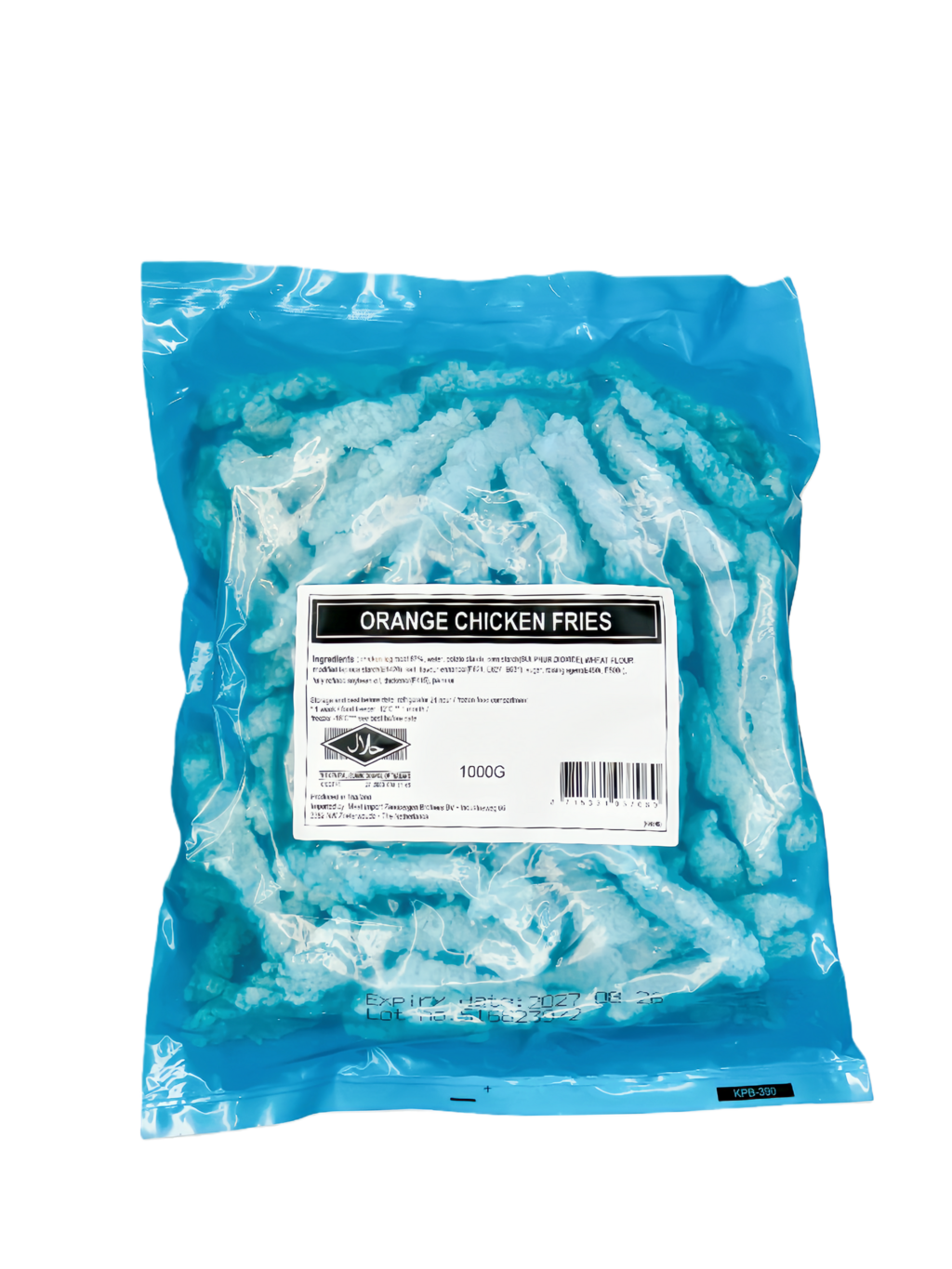 Friterade Kyckling Strimlad-Strips 6x1kg/Kartong Thailand