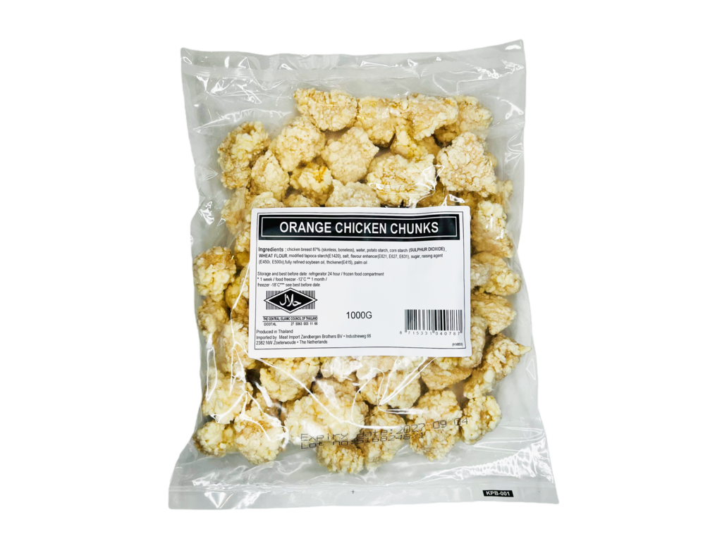 Friterade Kyckling Strimlad-Chunks 6x1kg/Kartong Thailand