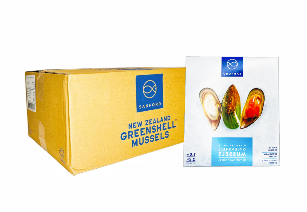 Gröna Musslor M 10x1kg Jo Food