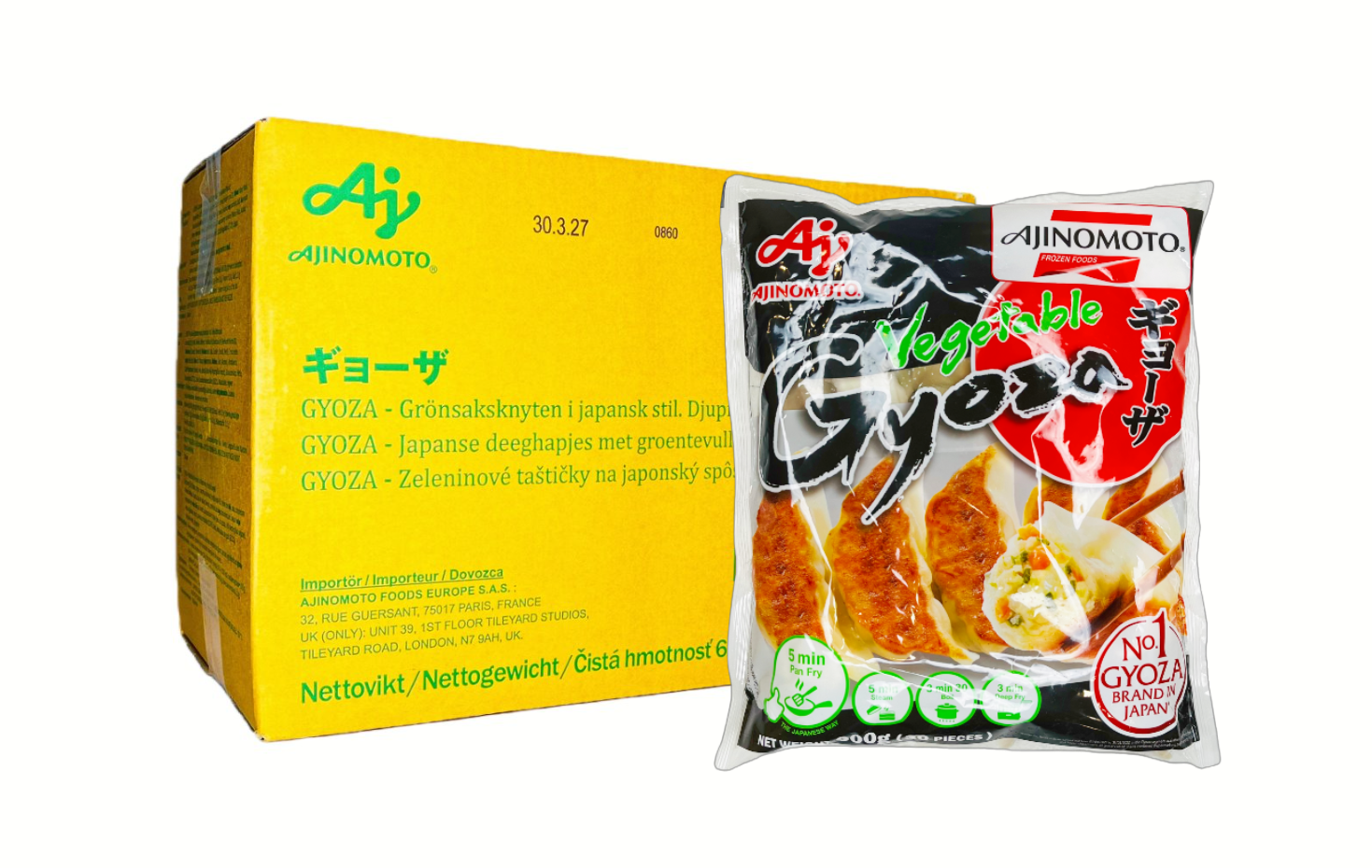Gyoza Vegetable 10x600g Ajinomoto Polen