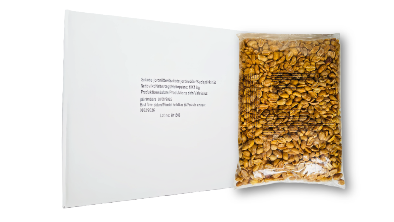 Jordnötter Saltad 10x1kg Naturens Energi Nederländerna