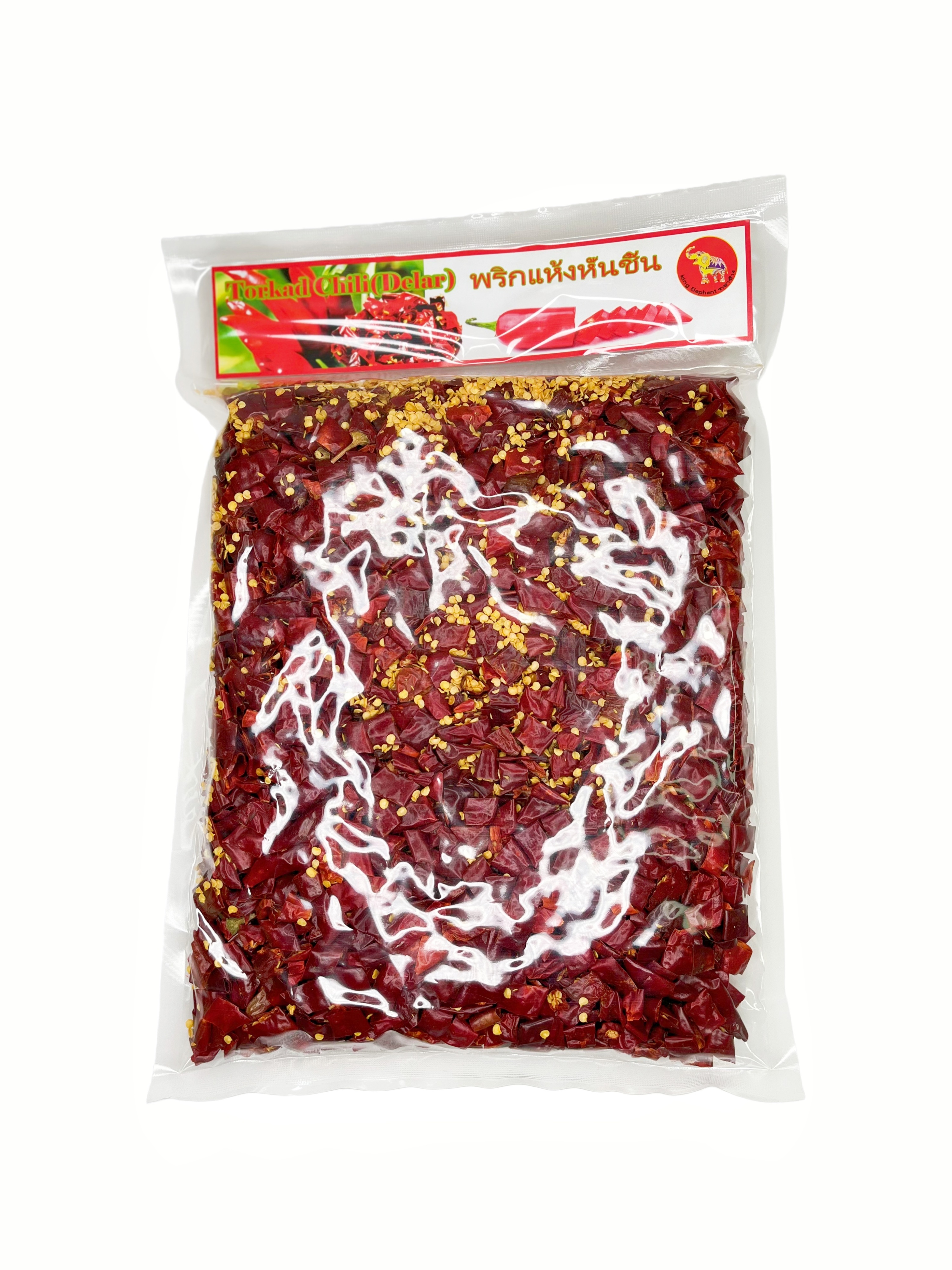 Torkad Chili Bitar 500g King Elephant Thailand