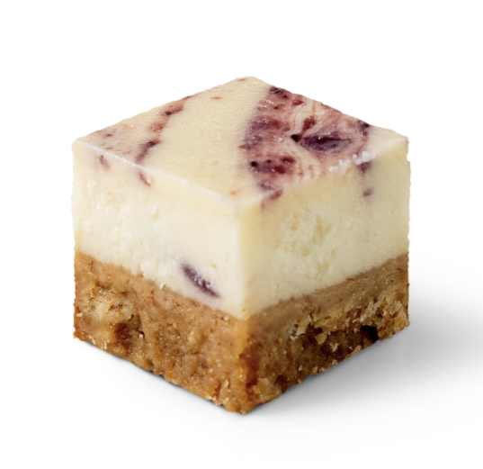 Mini Cheesecake med Blåbärsripple 108 st (30 mm x 30 mm) The Food Factory Malta