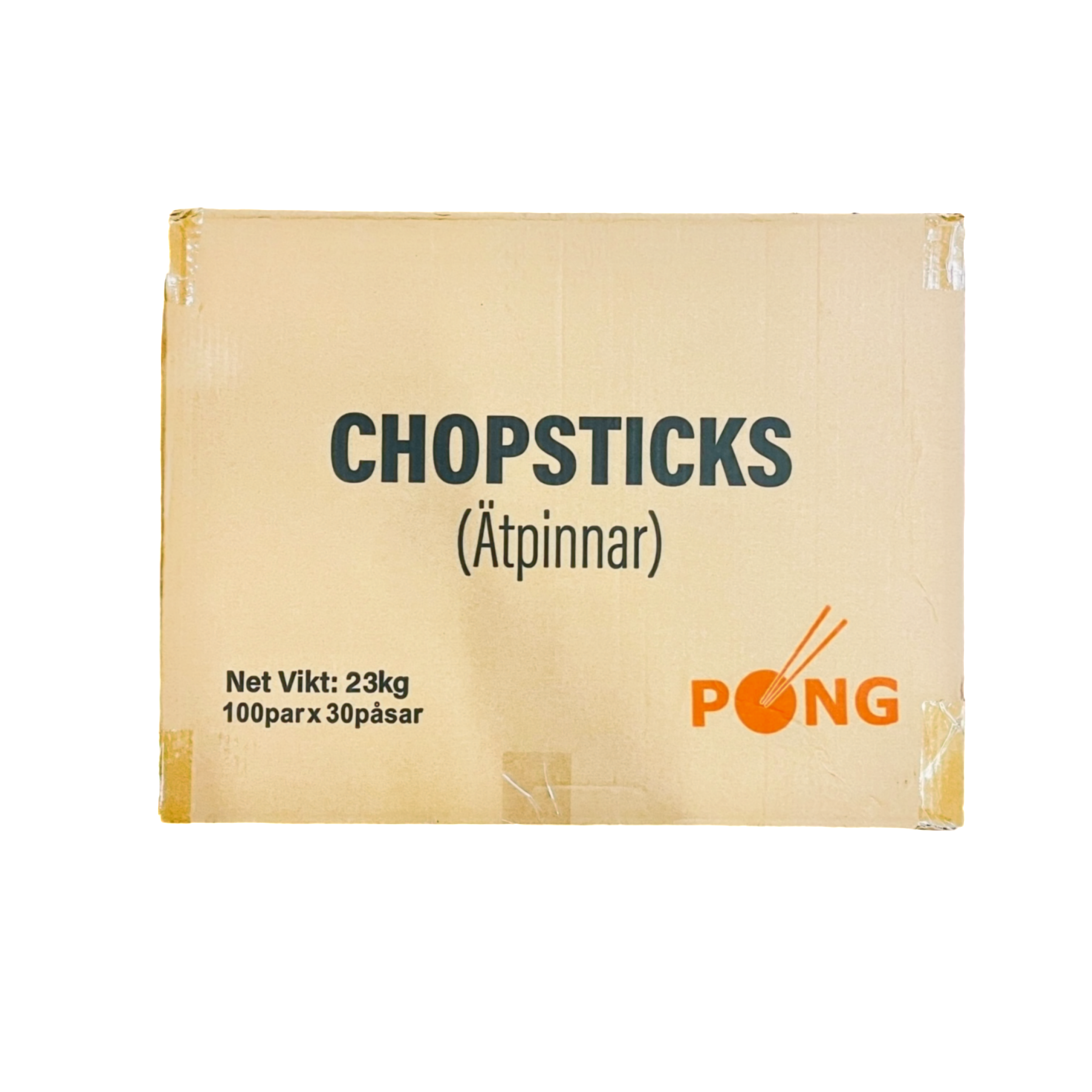 Matpinnar Bamboo 21cm 30x100par PONG Kina