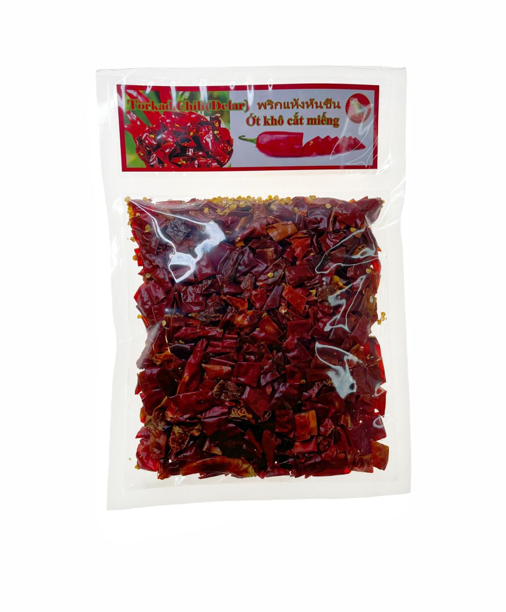 Torkad Chili Bitar 100g King Elephant Thailand