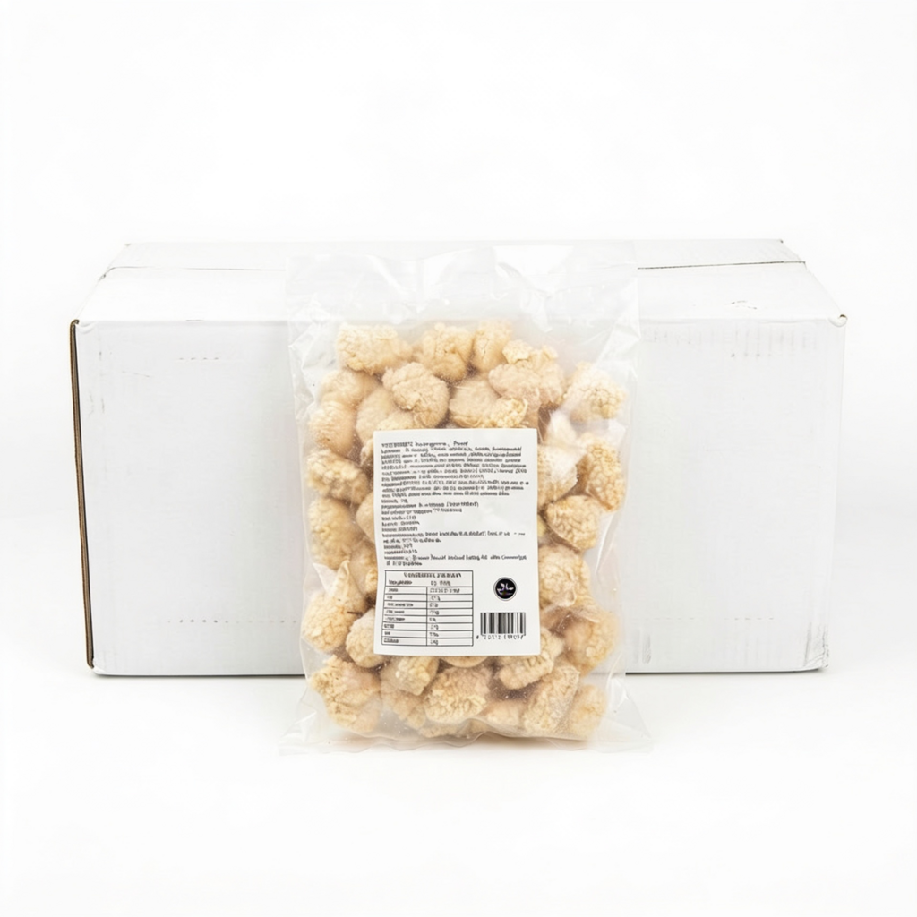 Friterade Kyckling Strimlad-Chunks 10x1kg/Kartong Kina