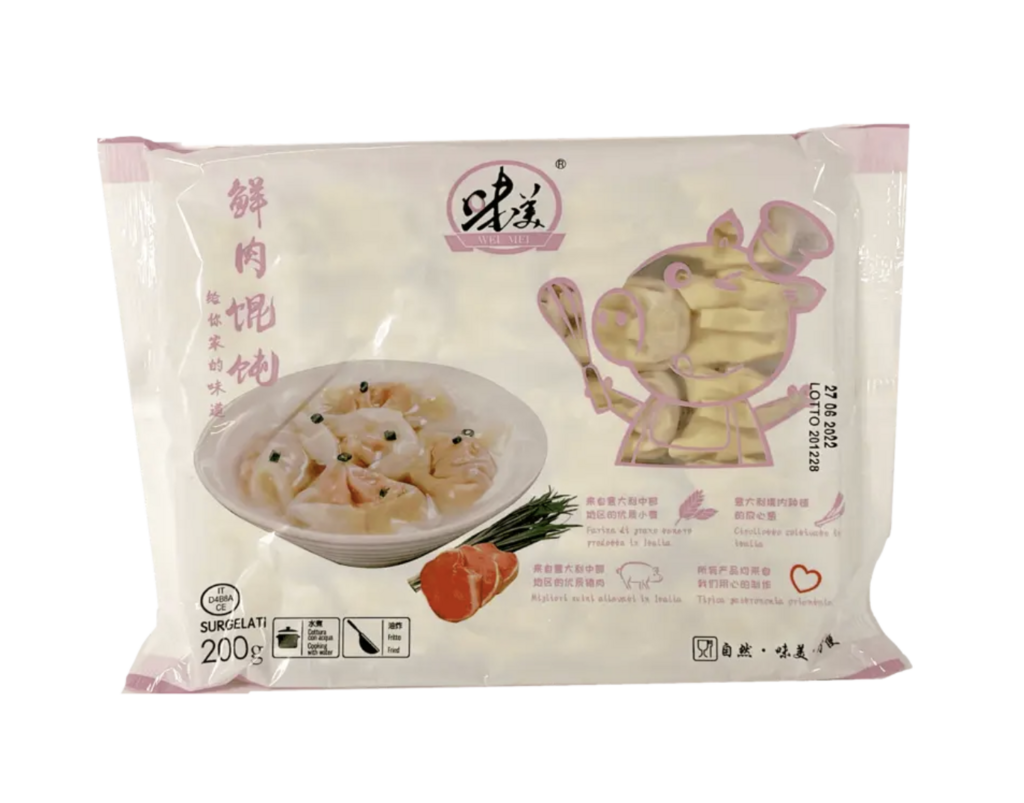 Wonton Med Fläskfärs Fyllning 200g Wei Mei