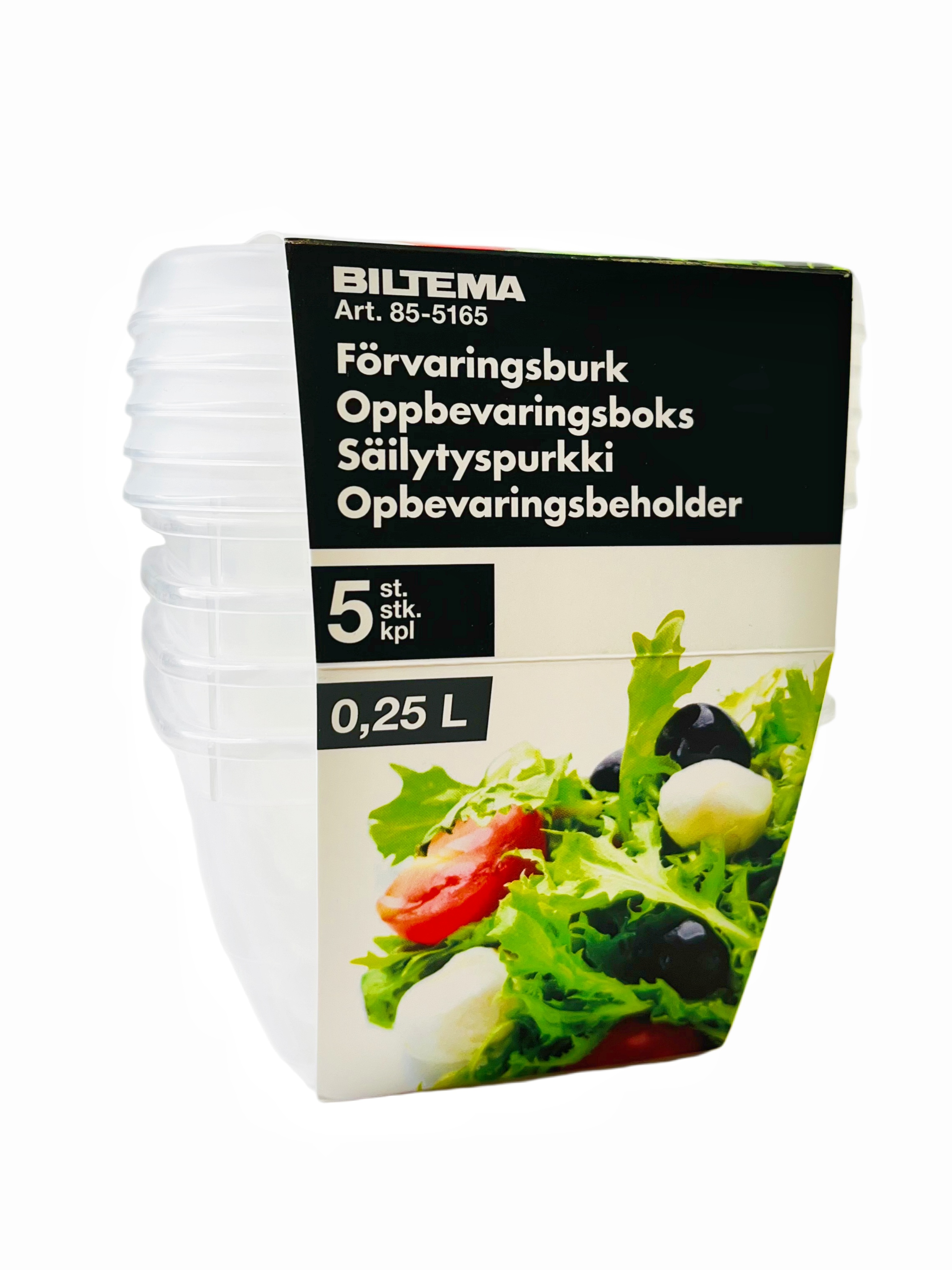 Forvaringsburk 0,25L 5st/Pkt
